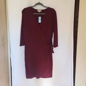 NWT LOFT Outlet Faux Wrap Dress LP